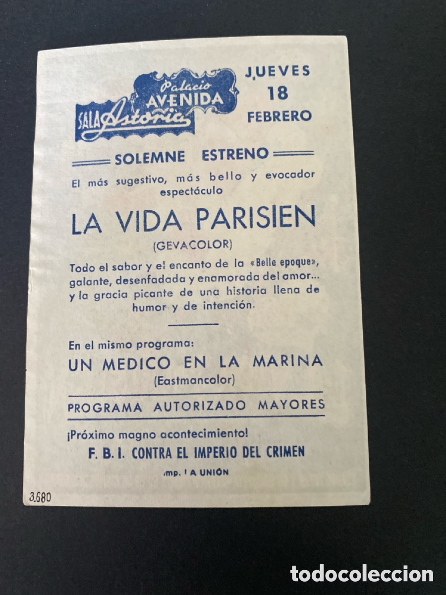 Cine: Programa de cine La vida parisien - Foto 2
