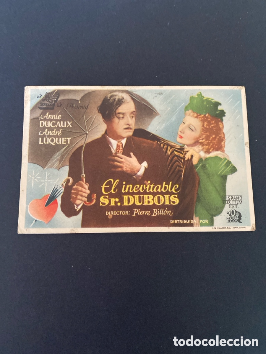 Cine: Programa de cine El inevitable Sr. Dubois