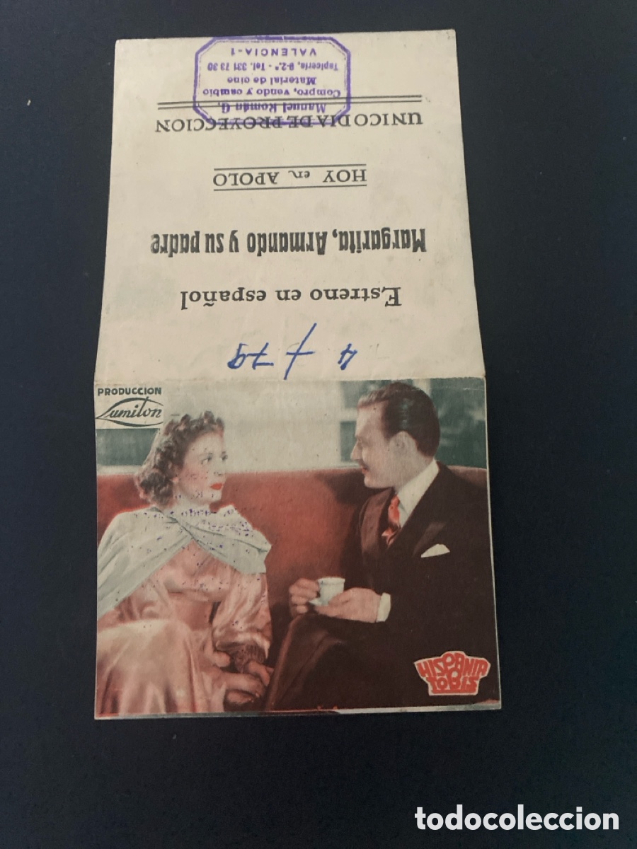 Cine: Programa de cine Margarita Armando y su padre