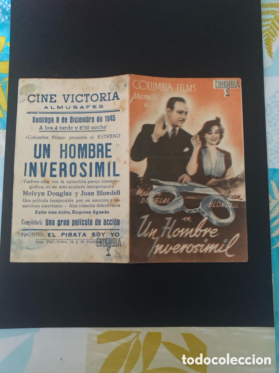 Cine: Programa de cine Un hombre inverosimil