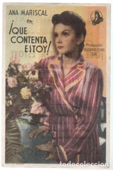 Cine: PROGRAMA DE CINE: &iexcl;QUE CONTENTA ESTOY! PC-11268