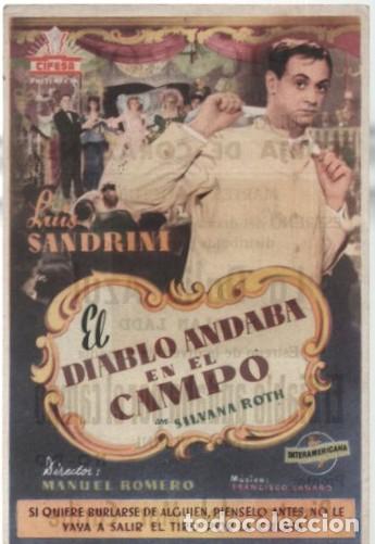 Cine: PROGRAMA DE CINE: EL DIABLO ANDABA EN EL CAMPO PC-11276