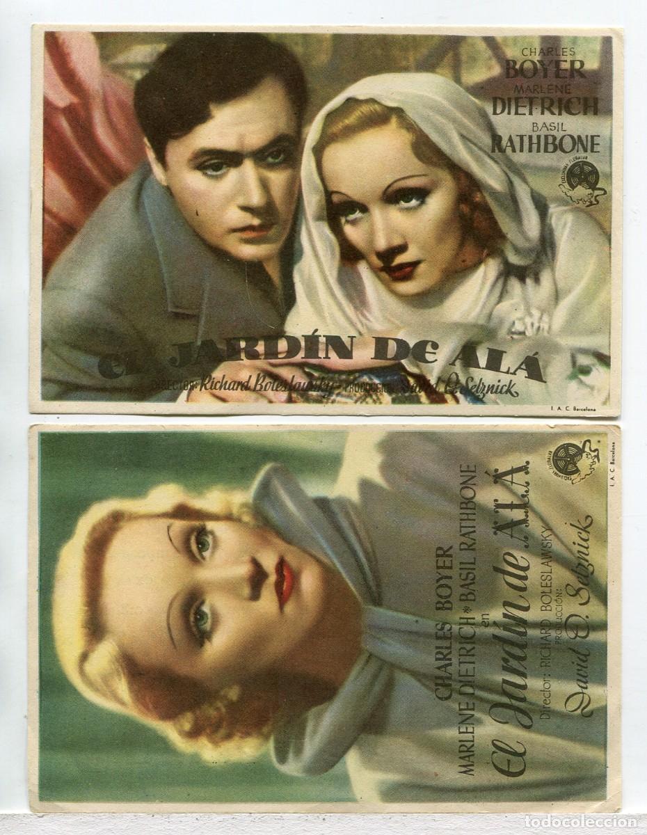 Cine: EL JARDIN DE ALA, con Marlene Dietrich.
