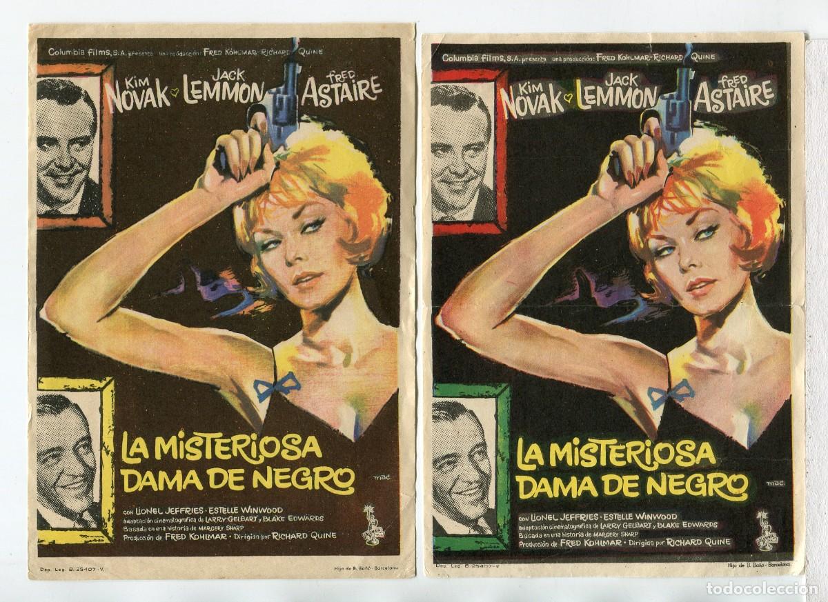 Cine: LA MISTERIOSA DAMA DE NEGRO, con kim Novak.