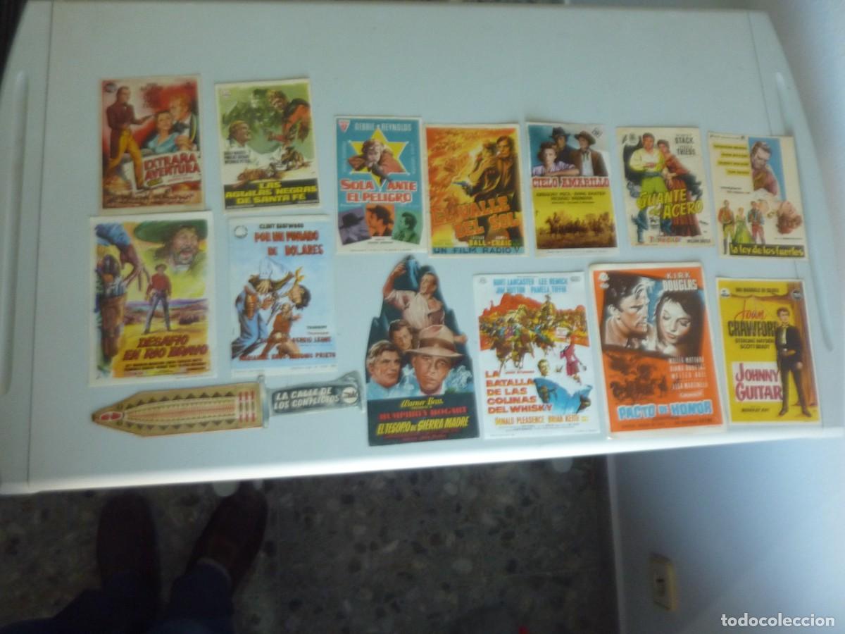 Cine: 105 Folletos de cine WESTERNS TODOS CON PUBLICIDAD. MIRAR FOTOS