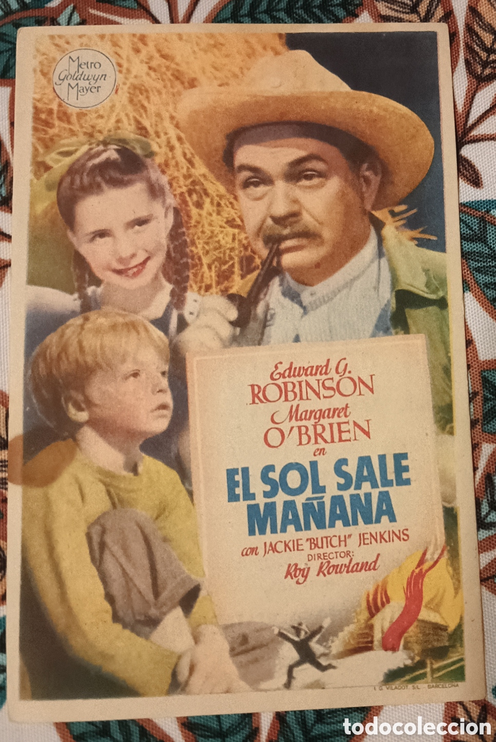 Cine: EL SOL SALE MA&Ntilde;ANA, EDWARD G.ROBINSON, CON PUBLICIDAD