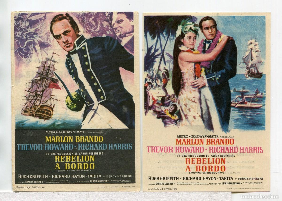 Cine: REBELI&Oacute;N A BORDO, con Marlon Brando.