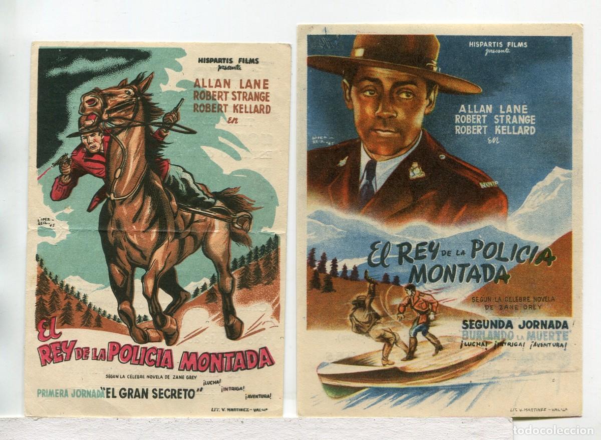 Cine: EL REY DE LA POLICIA MONTADA, con Allan Lane.