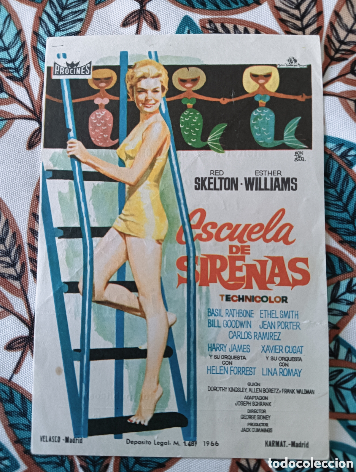 Cine: ESCUELA DE SIRENAS - ESTHER WILLIAMS- CON PUBLICIDAD