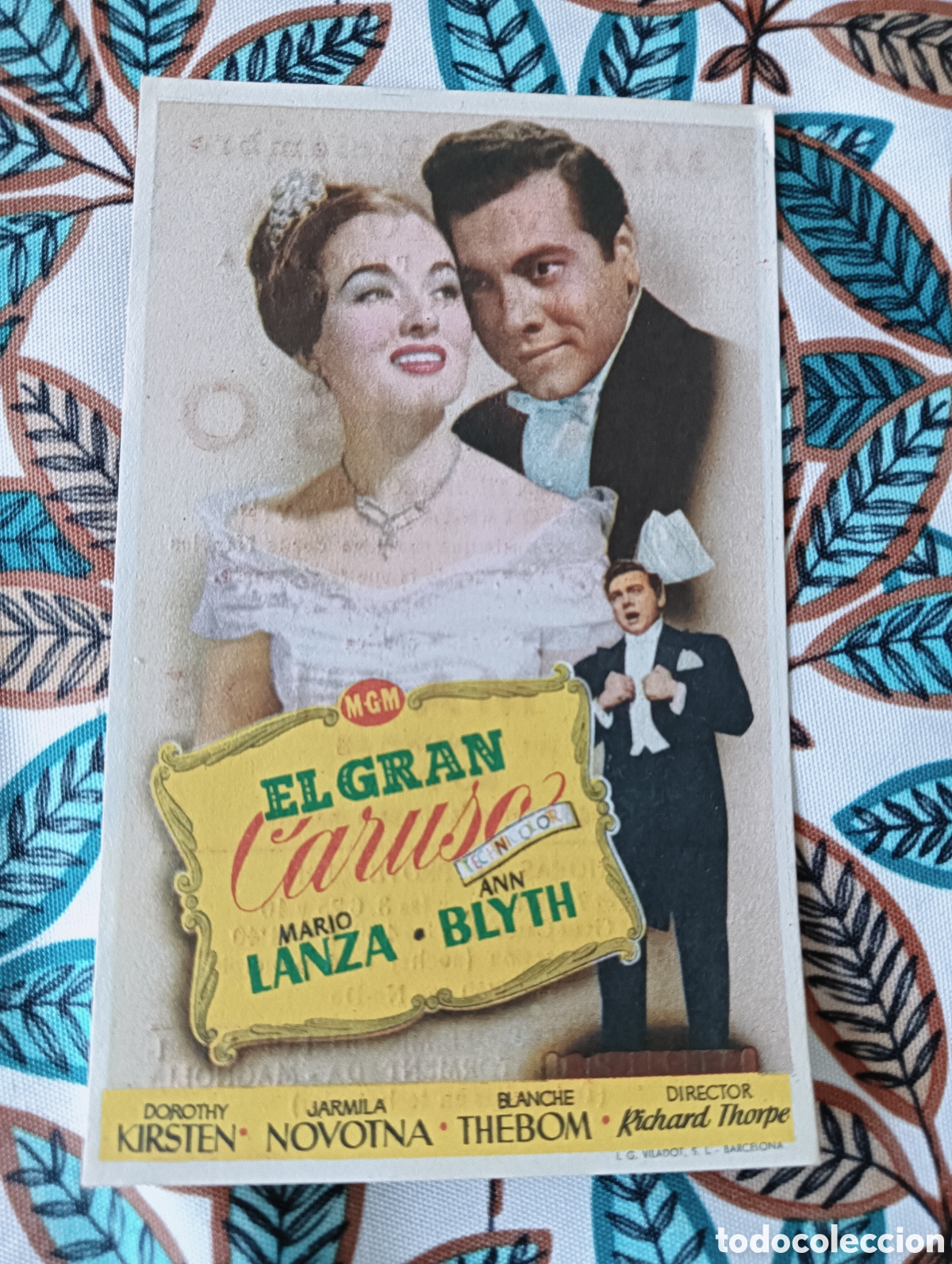 Cine: EL GRAN CARUSO- MARIO LANZA- CON PUBLICIDAD