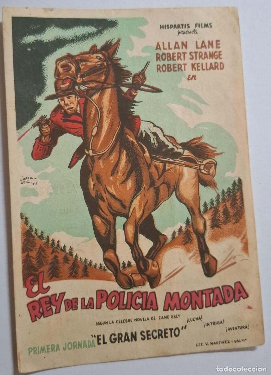 Cine: EL REY DE LA POLICIA MONTADA - PROGRAMA DE CINE