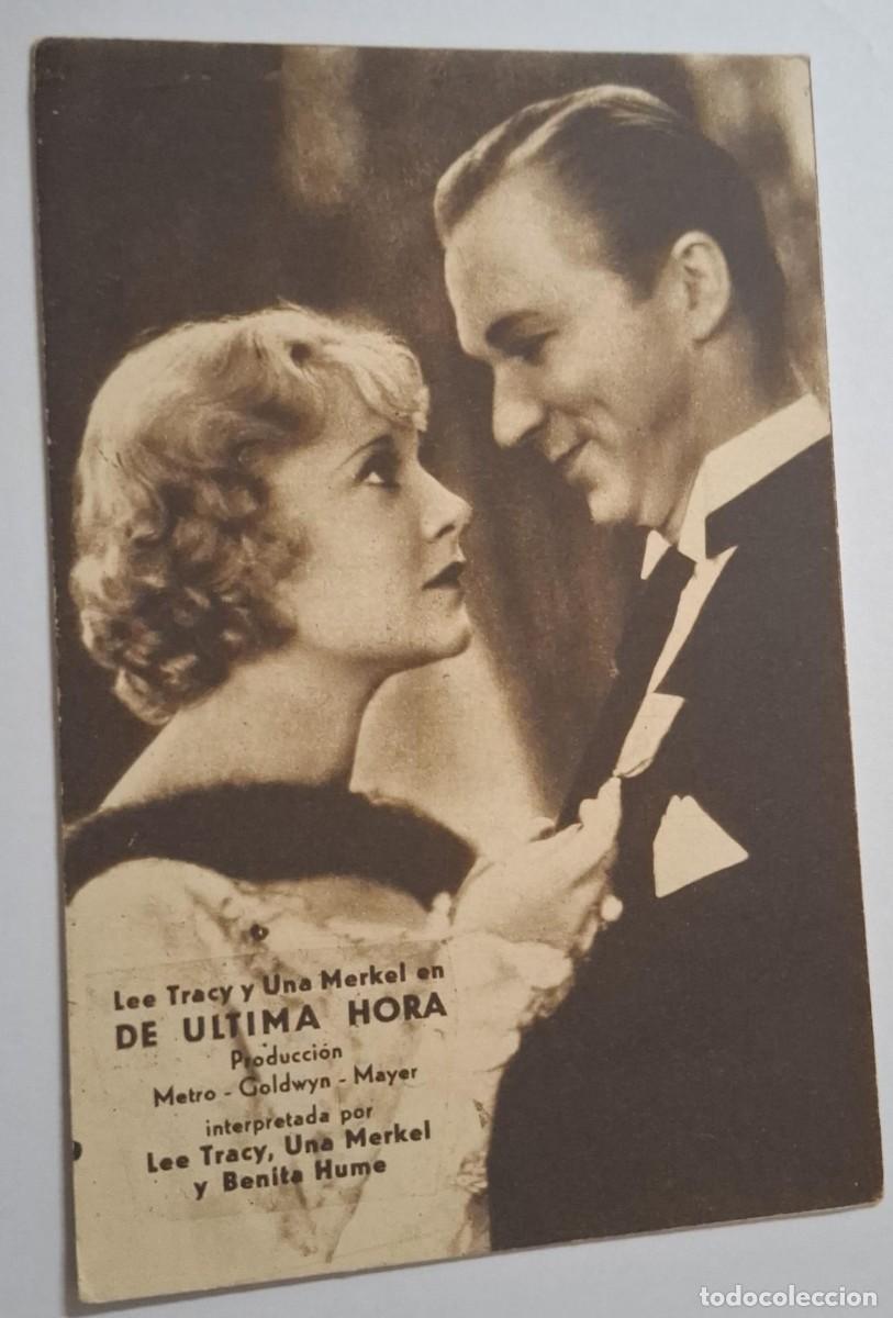 Cine: DE ULTIMA HORA - PROGRAMA DE CINE