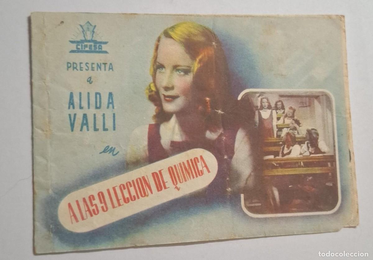 Cine: A LAS 9 LECCION DE QUIMICA - PROGRAMA DE CINE