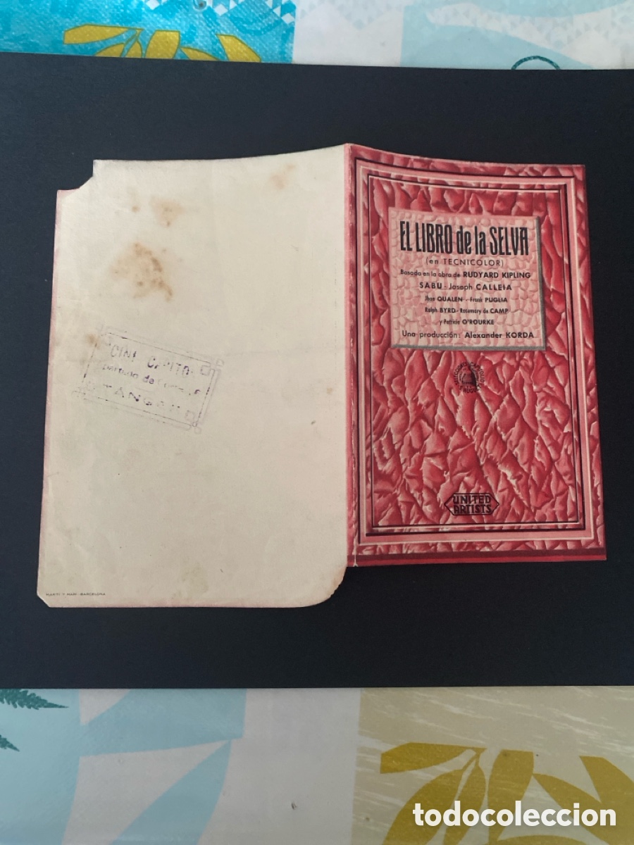 Cine: Programa de cine El libro de la selva