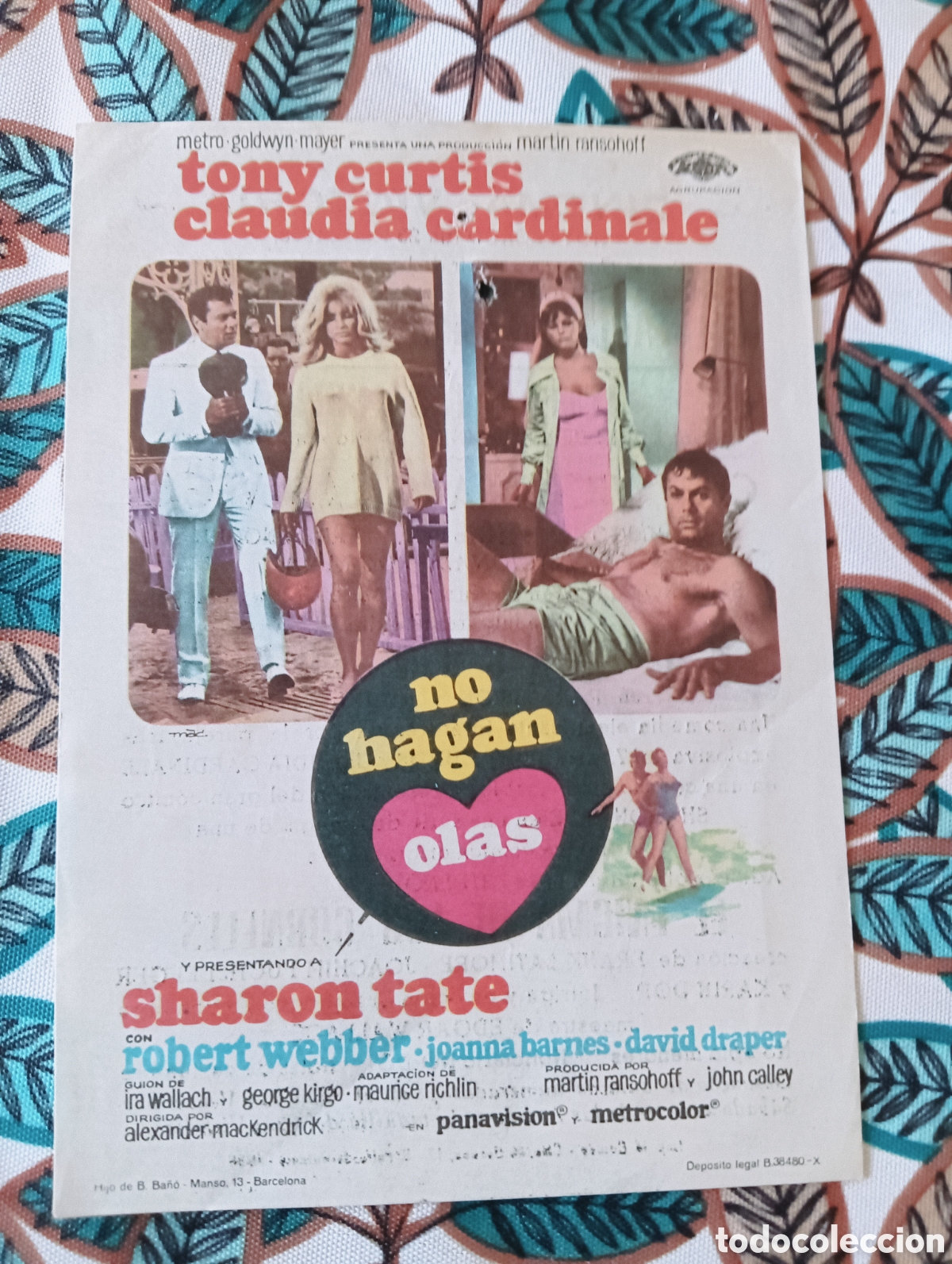Cine: NO HAGAN OLAS - SHARON TATE, TONI CURTIS, CLAUDIA CARDINALE- CON PUBLICIDAD