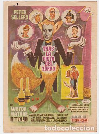 Cine: TRAS LA PISTA DEL ZORRO (con publicidad)