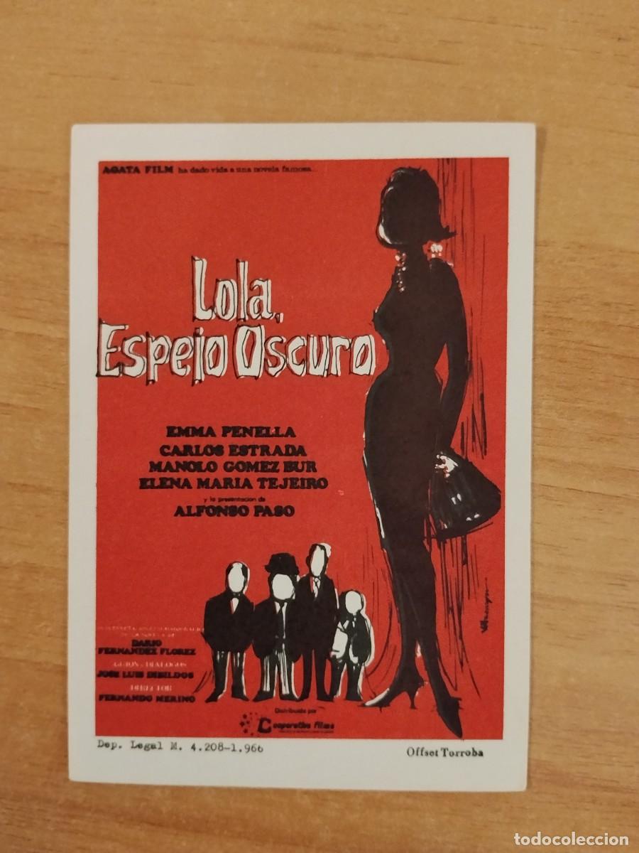  Foglietti di film di film antichi di cinema: ROSA-- PROGRAMA DE CINE ---LOLA ESPEJO OSCURO