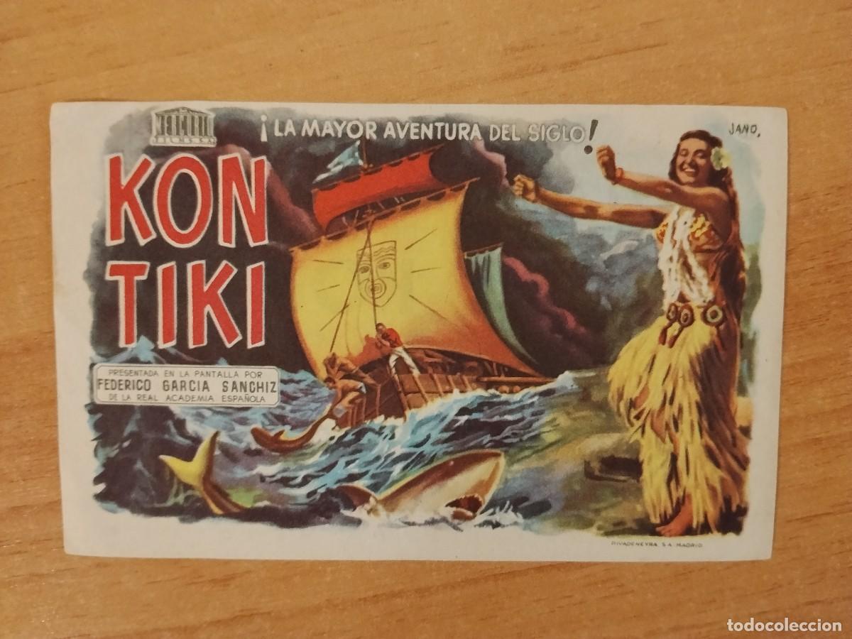  Flyers Publicitaires de films Anciens: ROSA-- PROGRAMA DE CINE ---KONTIKI ct