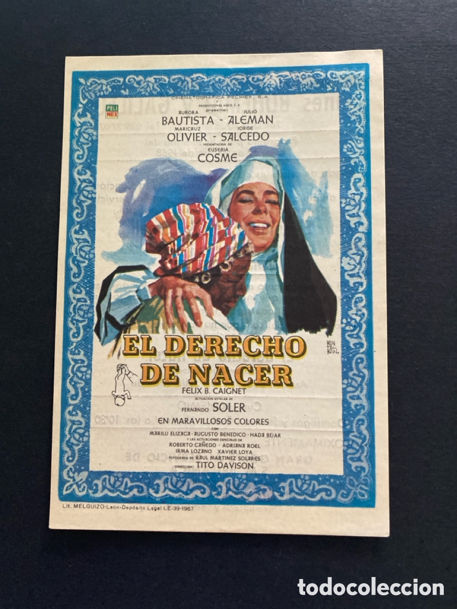 Cine: Programa de cine El derecho de nacer