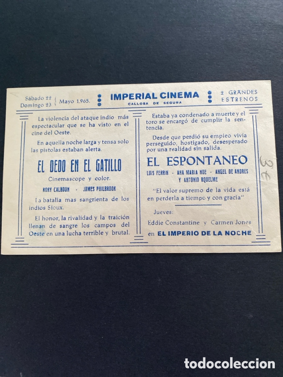 Cine: Programa de cine El dedo en el gatillo - Foto 2