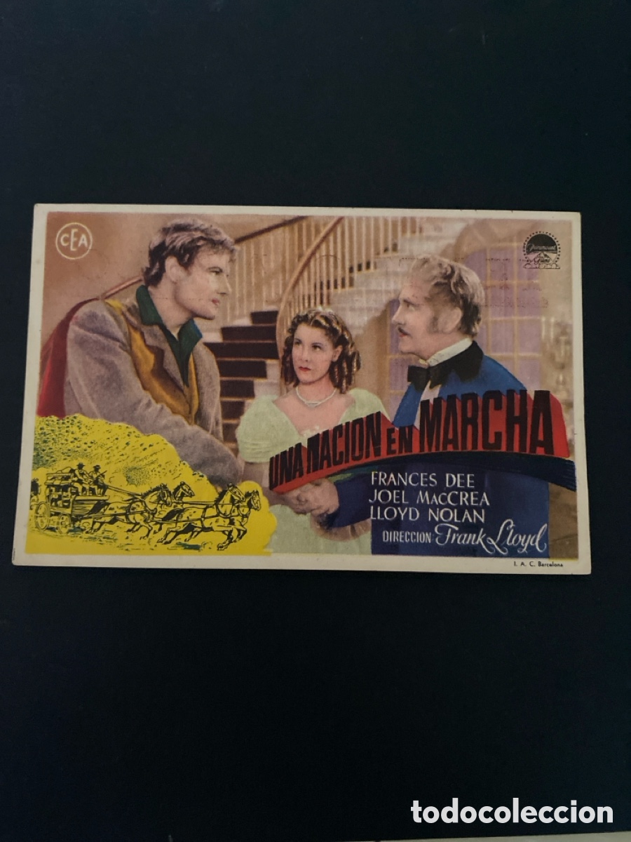 Cine: Programa de cine Una nacion en marcha