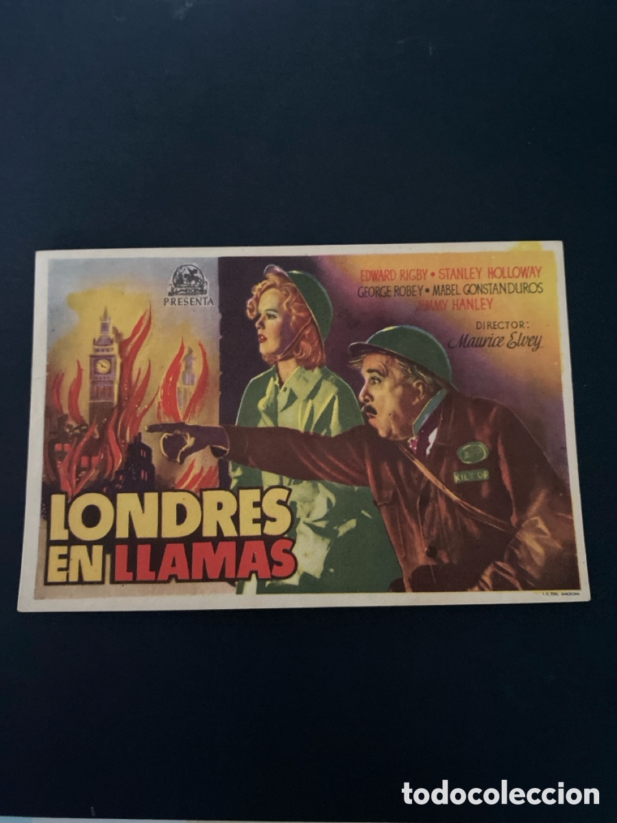 Cine: Programa de cine Londres en llamas