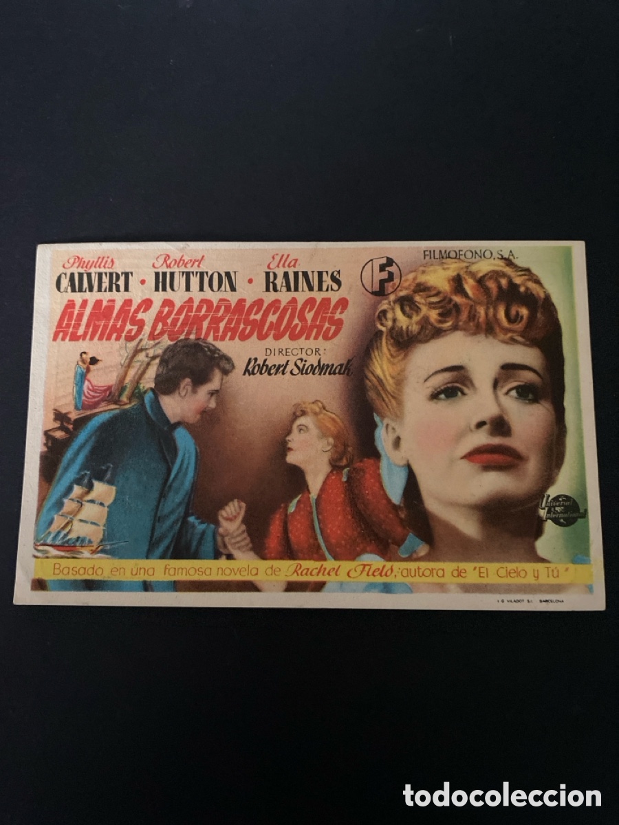 Cine: Programa de cine Almas borrascosas