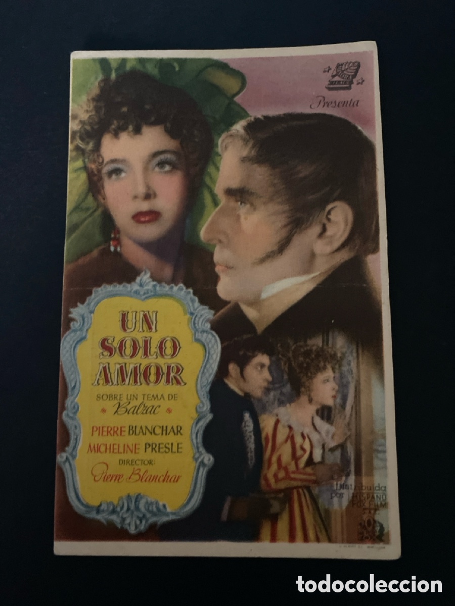 Cine: Programa de cine Un solo amor