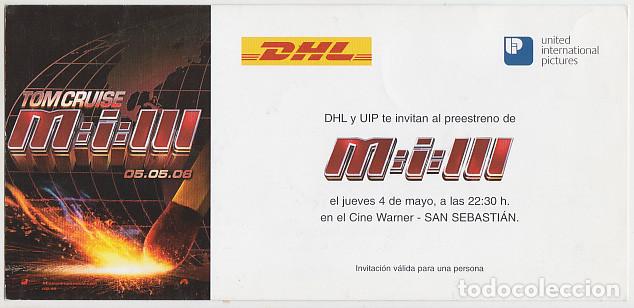 Cine: MISI&Oacute;N IMPOSIBLE 3 (M:I:III) (invitaci&oacute;n al pre-estreno)