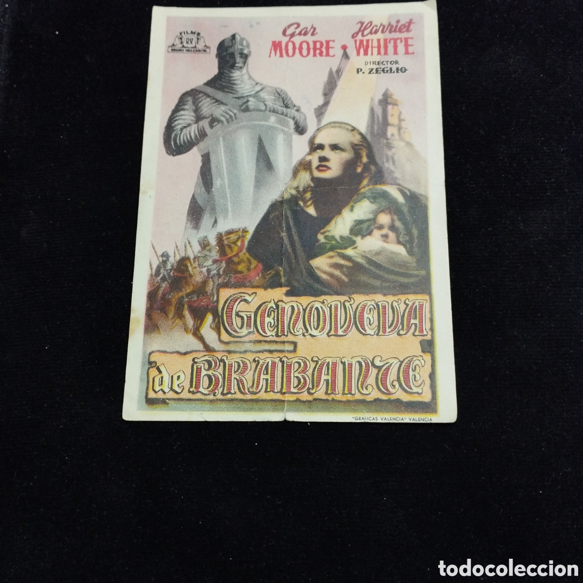 Cine: Programa de cine sencillo. Genoveva de Brabante. Gar Moore. Harriet White. Sp