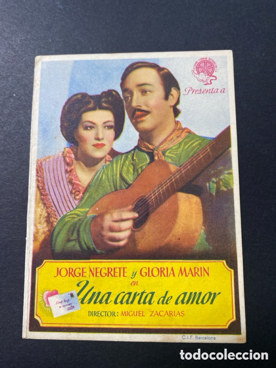 Cine: Programa de cine Una carta de amor