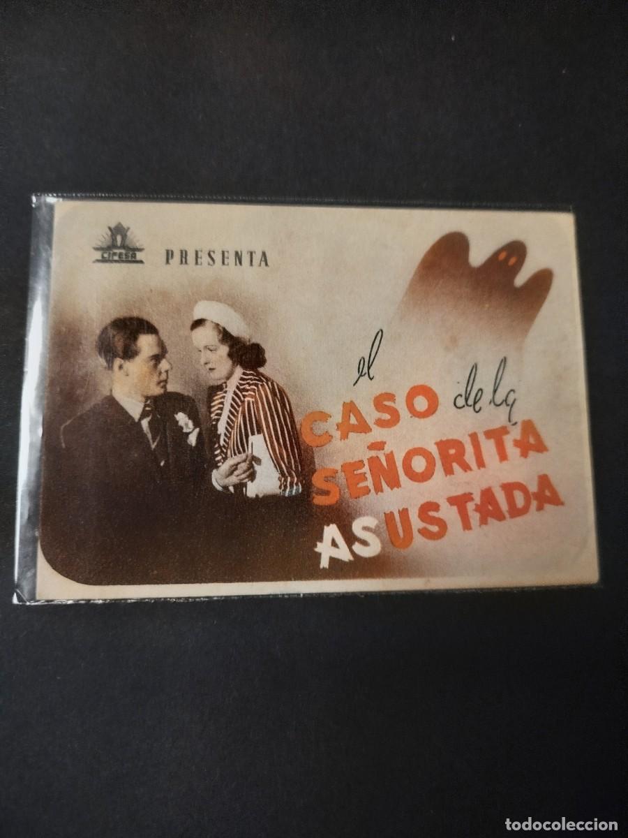 Cine: EL CASO DE LA SE&Ntilde;ORITA ASUSTADA PROGRAMA DE MANO 1946