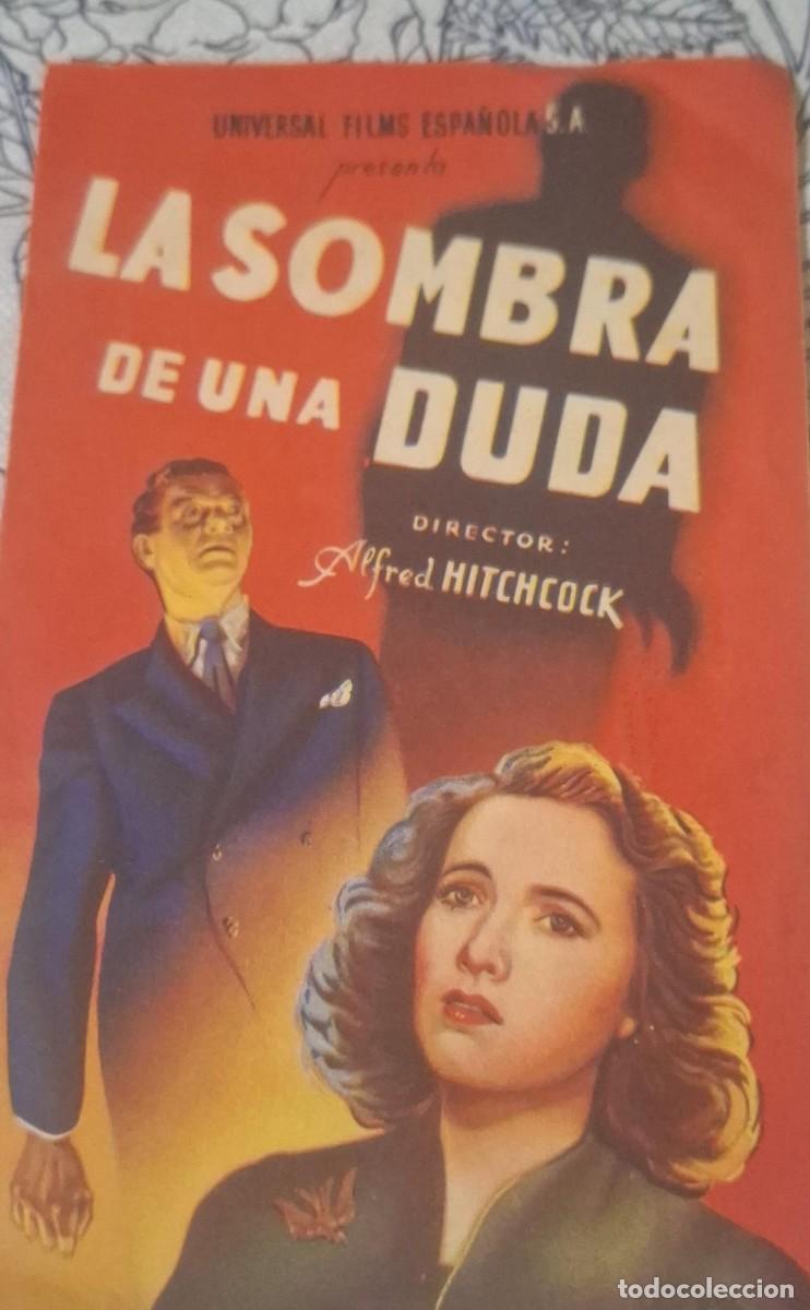 Cine: LA SOMBRA DE UNA DUDA - PROGRAMA DE CINE