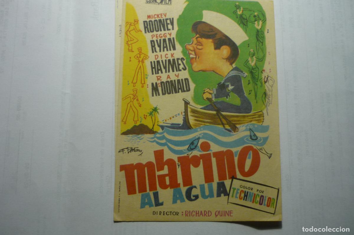 Cine: programa marino al agua mickey rooney publicidad