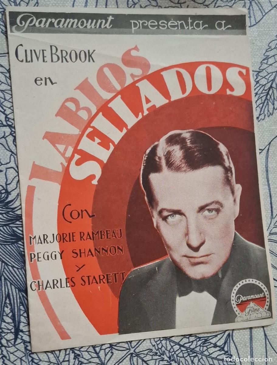 Cine: LABIOS SELLADOS - PROGRAMA DE CINE