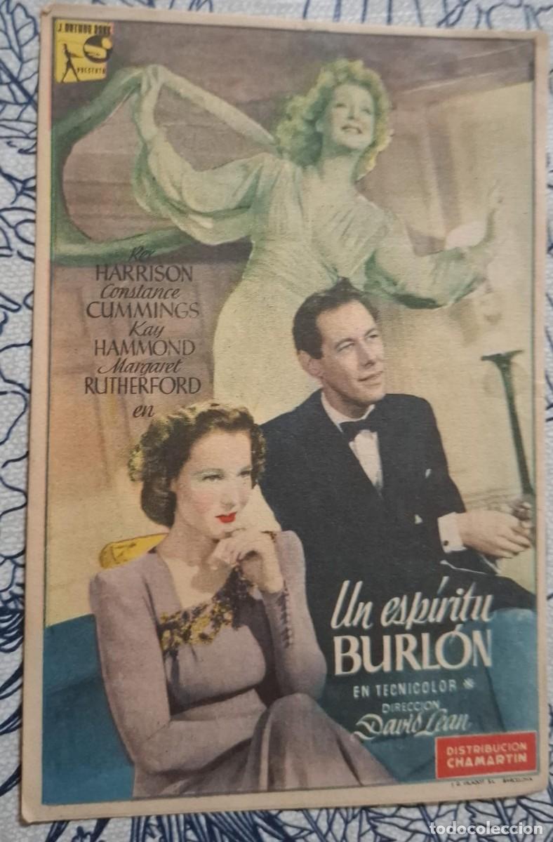 Cine: UN ESPIRITU BURLON - PROGRAMA DE CINE