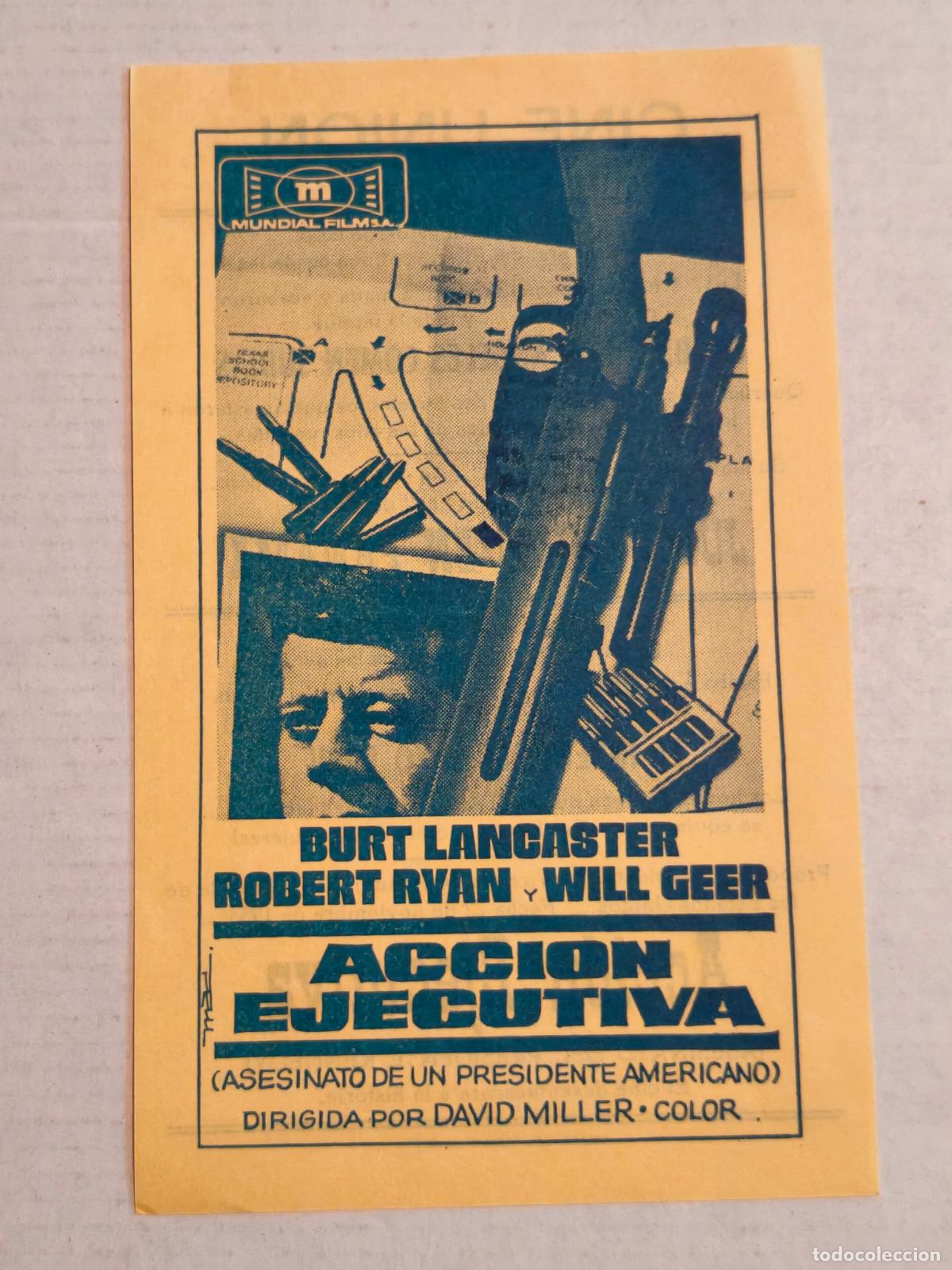 Cine: ACCION EJECUTIVA PROGRAMA DE CINE 1976