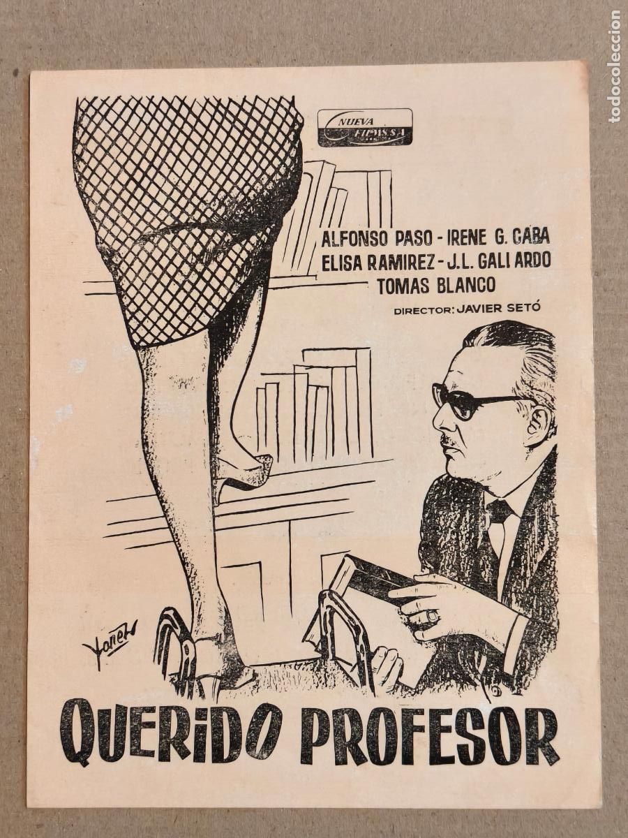 Cine: QUERIDO PROFESOR PROGRAMA DE CINE SESTAO 1966