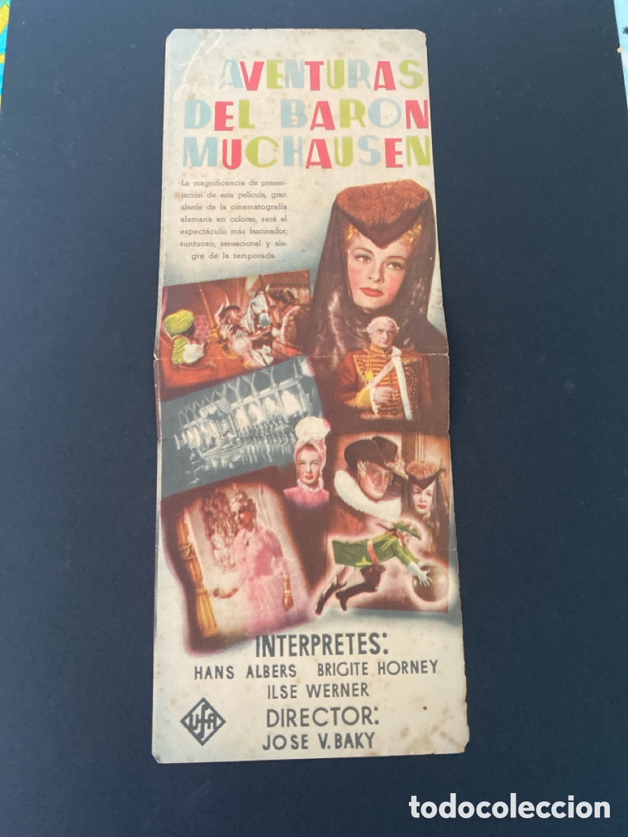 Cine: Programa de cine Aventuras del bar&oacute;n muchausen