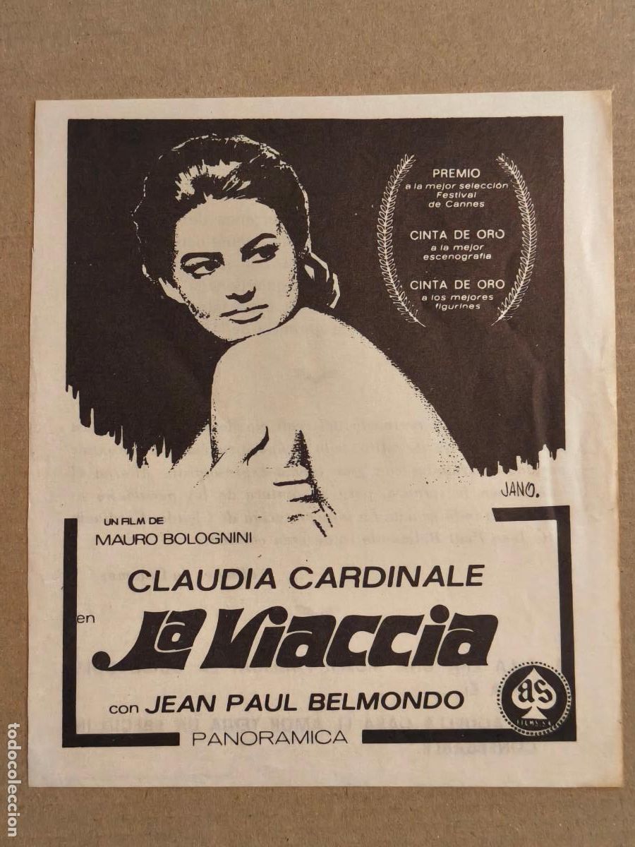 Cine: LA VIACCIA PROGRAMA DE CINE 1968