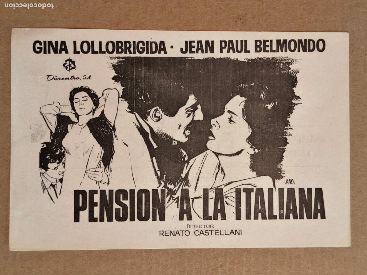 Cine: PENSI&Oacute;N A LA ITALIANA PROGRAMA DE CINE SESTAO 1967
