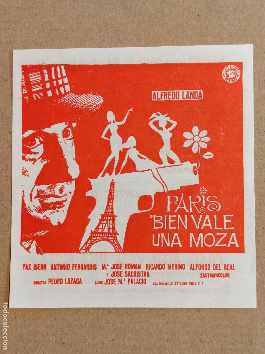 Cine: PARIS BIEN VALE UNA MOZA PROGRAMA DE CINE 1974