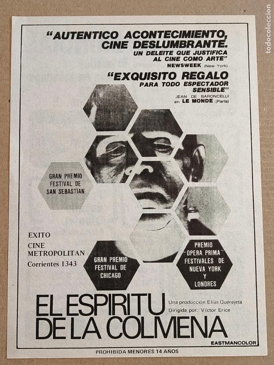 Cine: EL ESPIRITU DE LA COLMENA VICTOR ERICE PROGRAMA DE CINE 1973