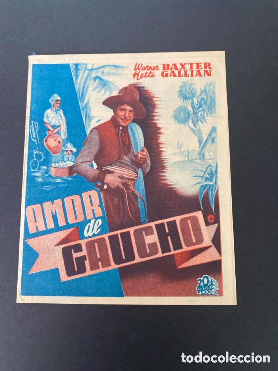 Cine: Programa de cine Amor de gaucho