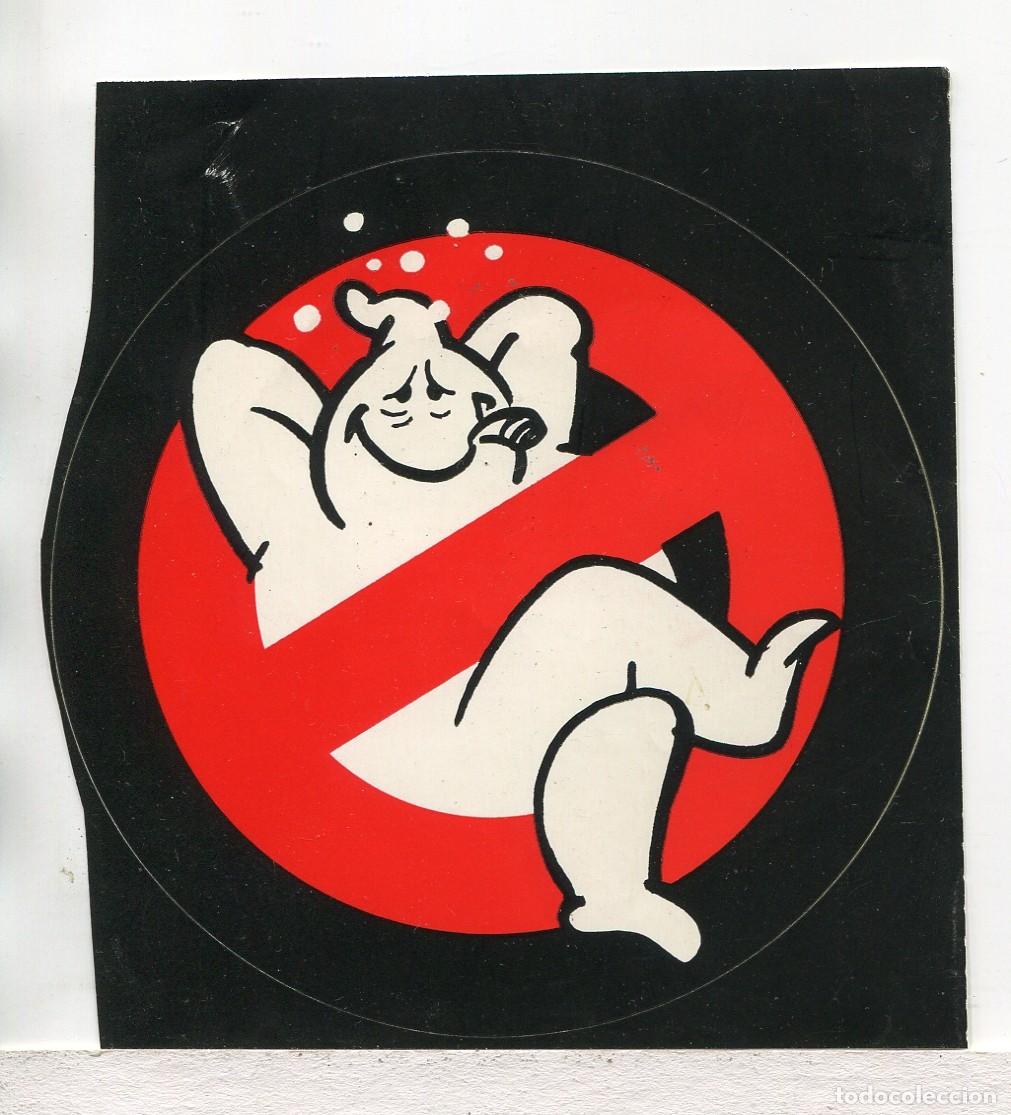 Cine: LOS CAZAFANTASMAS, con Bill Murray. 11,5 X 11,5 cms. PEGATINA.