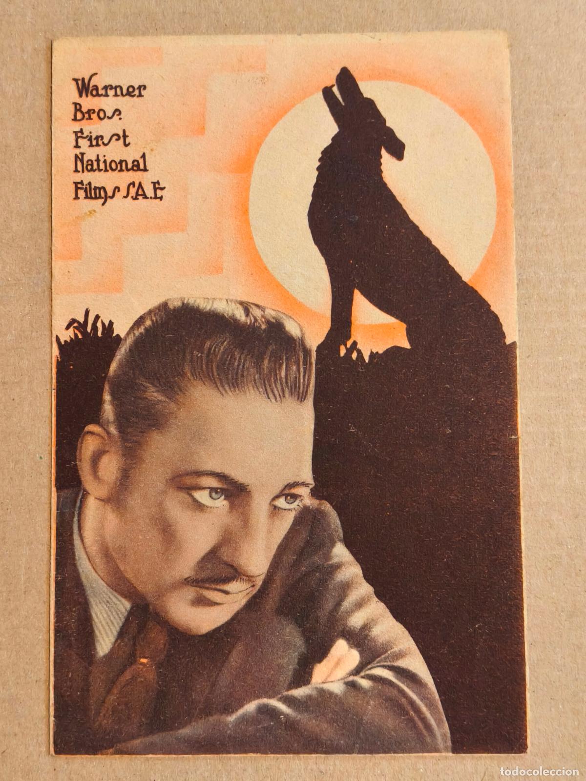 Cine: EL CASO DEL PERRO AULLADOR PROGRAMA DE CINE 1933