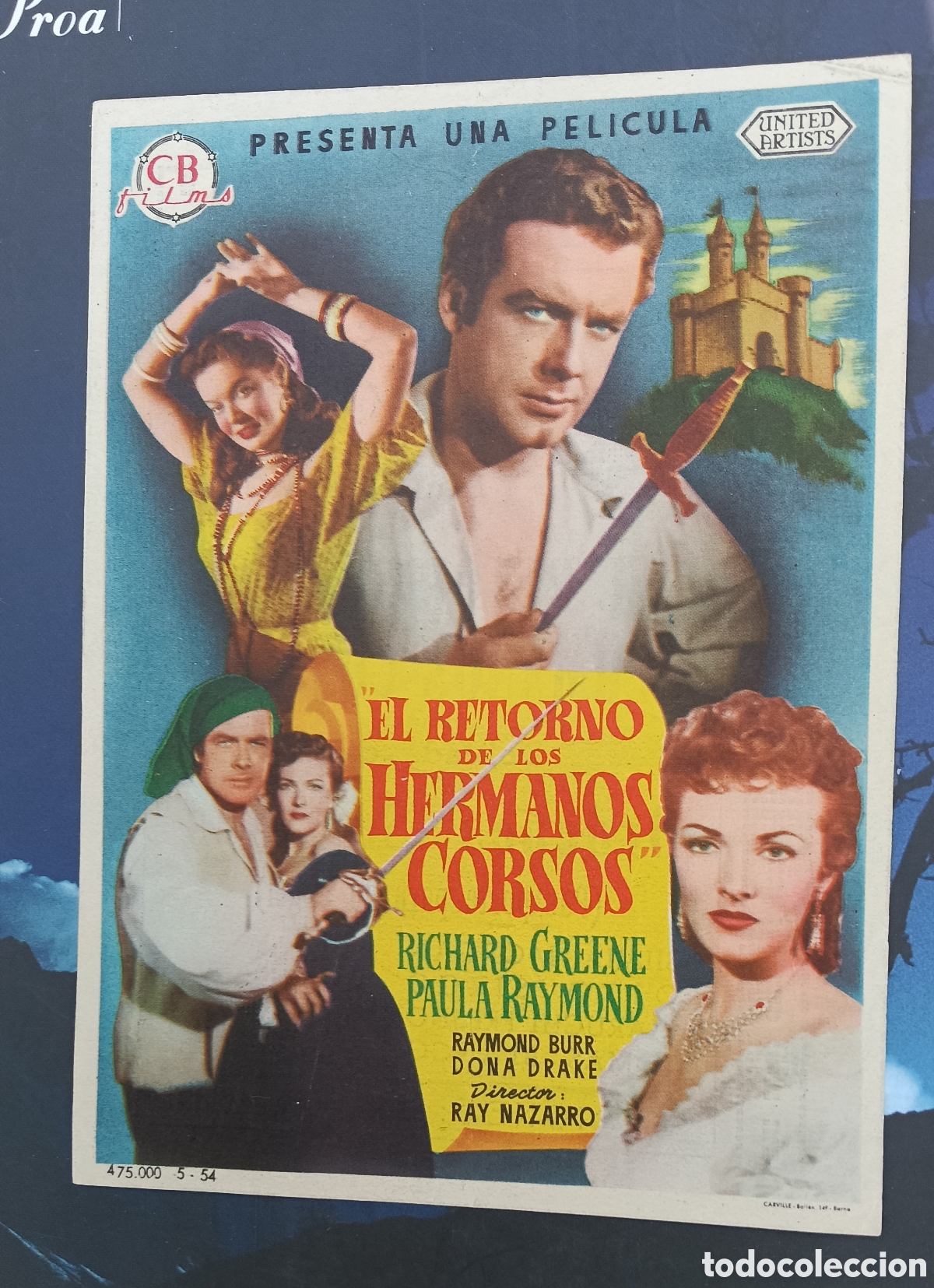 Cine: El retorno de los hermanos corsos ,detr&aacute;s, cine roch , Alca&ntilde;iz