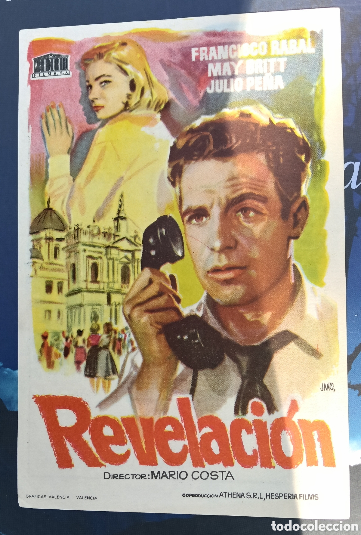 Cine: Revelaci&oacute;n, francisco rabal ,Mario costa ,cine roch , Alca&ntilde;iz