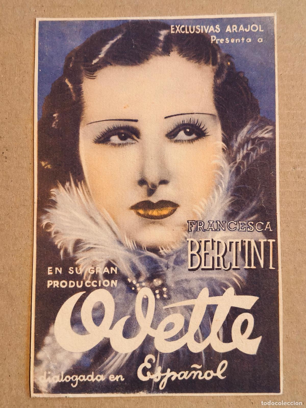 Cine: ODETTE FRANCESCA BERTINI PROGRAMA DE CINE