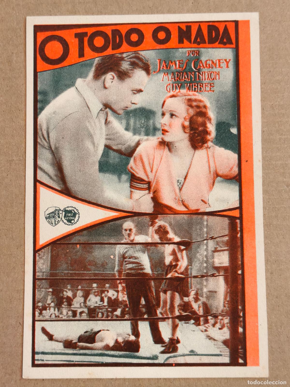 Cine: JAMES CAGNEY O TODO O NADA PROGRAMA DE CINE 1936